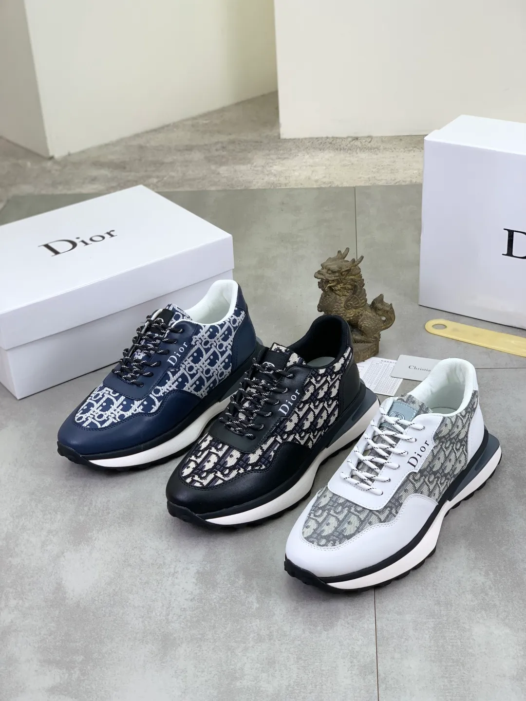 Men's Men's Shoes💰P440💰[New Style]🆘[Dior] 2025 Dior Original Lace-up Low-top Men's Shoes Classic casual shoes 🔥This model is the official classic model, with high quality and made by famous original designers. It is made of high-quality cowhide with original materials➕Comfortable and breathable mesh lining➕Pigskin insole. The perfect last shape and generous and fashionable design have attracted many consumers. Suitable for drivers to drive🚗. What you want is the highest quality in the market. Color: 3️⃣Color code number: 38--44 (45 customized)